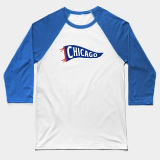 Chicago Pennant - White Baseball T-Shirt